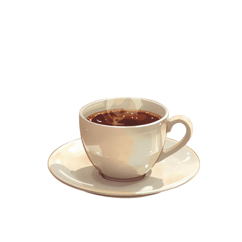 レトロ喫茶店メニュー クリップアートセット