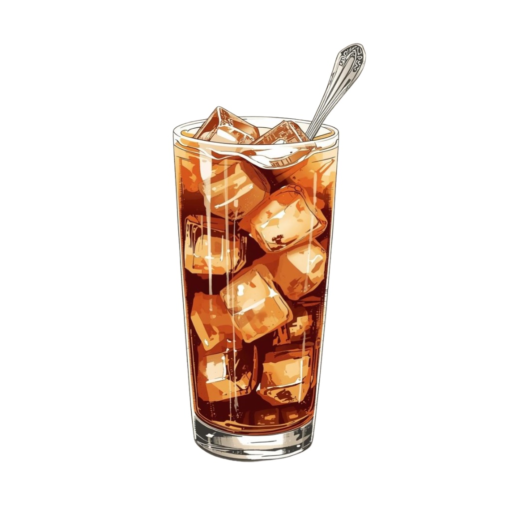 レトロ喫茶店メニュー クリップアートセット