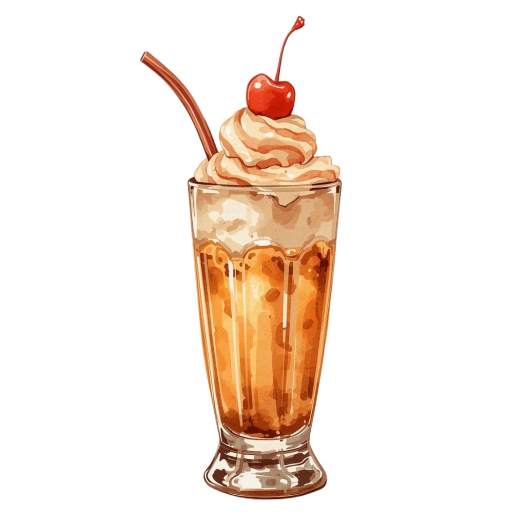 レトロ喫茶店メニュー クリップアートセット