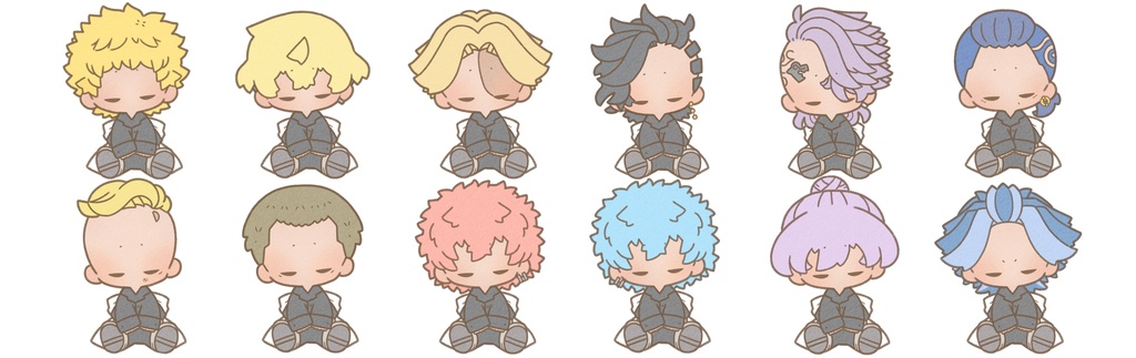 【東卍】うとうとフレークシール(初代/二代目)