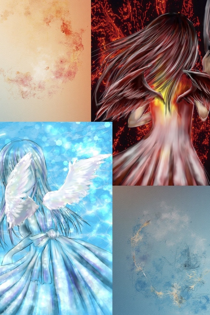 天使と悪魔　2枚セット