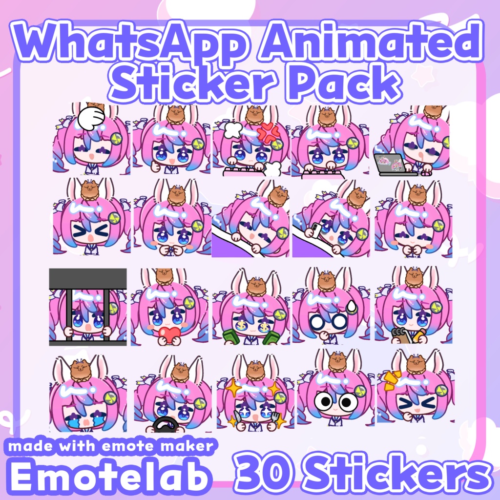 WhatsApp Animated Stickers 【Emotelab】