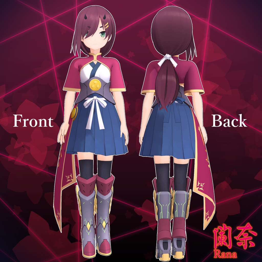 オリジナル3Dモデル【蘭奈-Rana-】