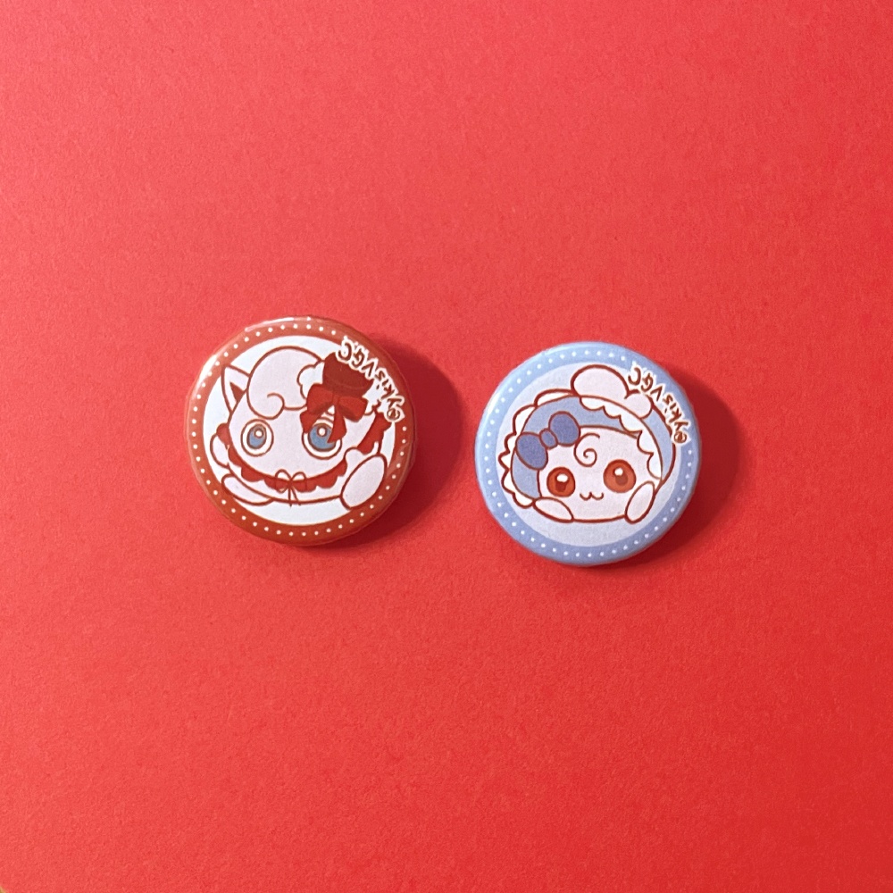缶バッジセットA🎀プリン&ププリン