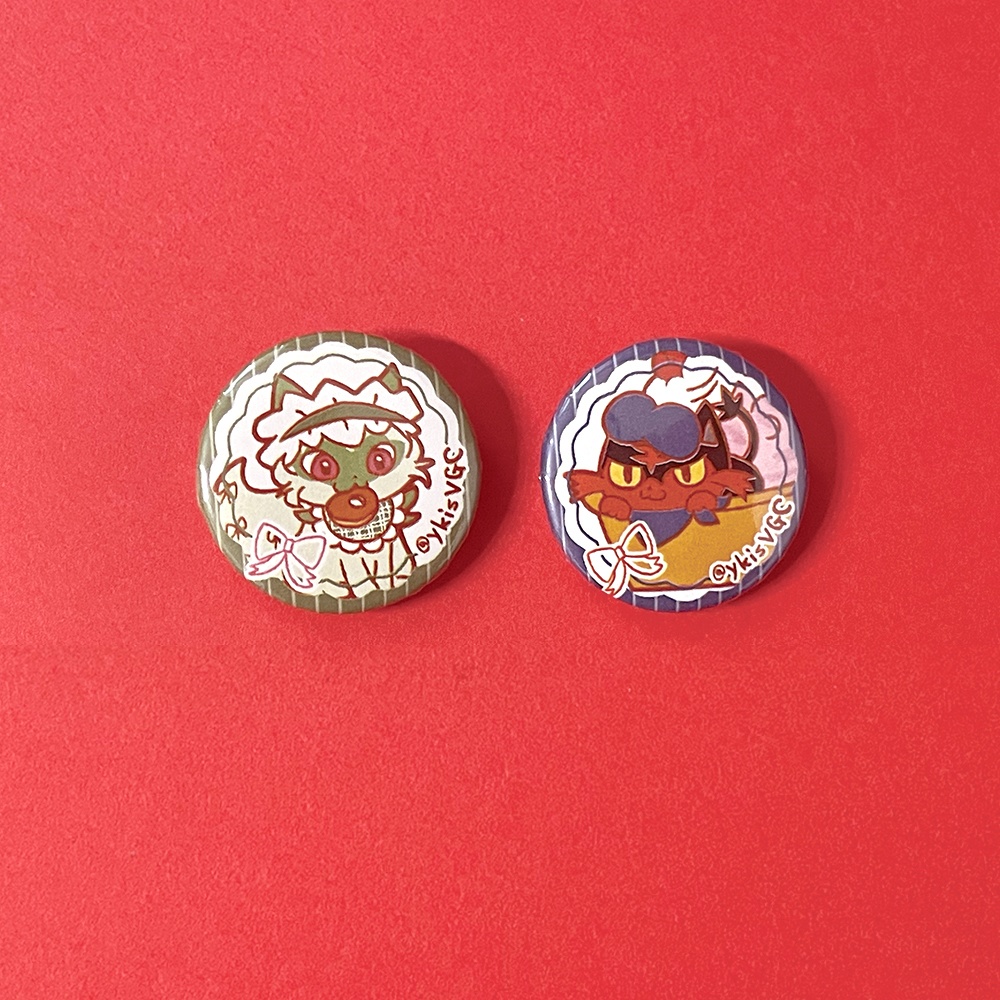 缶バッジセットF🎀ニャオハ&ニャビー
