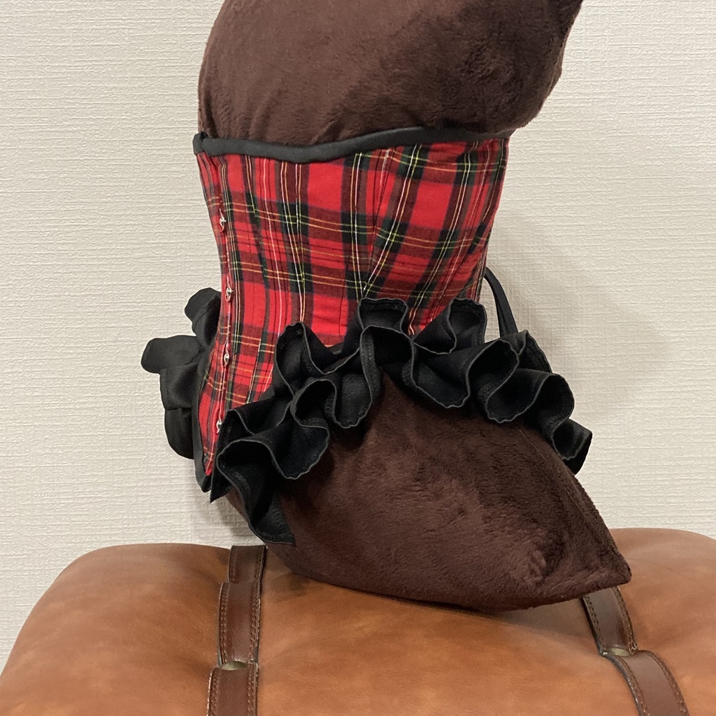 チェックレザーフリルTighter