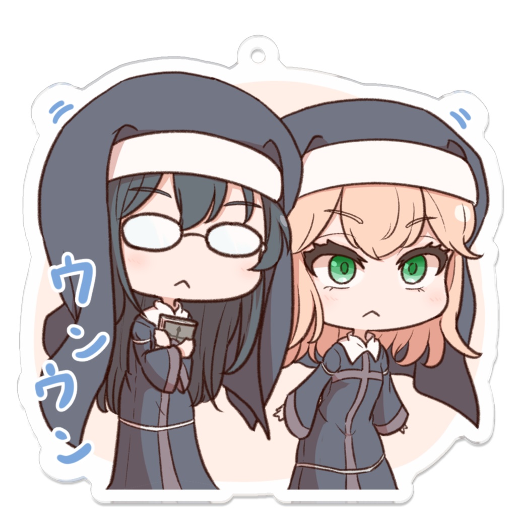 アガター&カテリナ メッセージアクリルキーホルダー