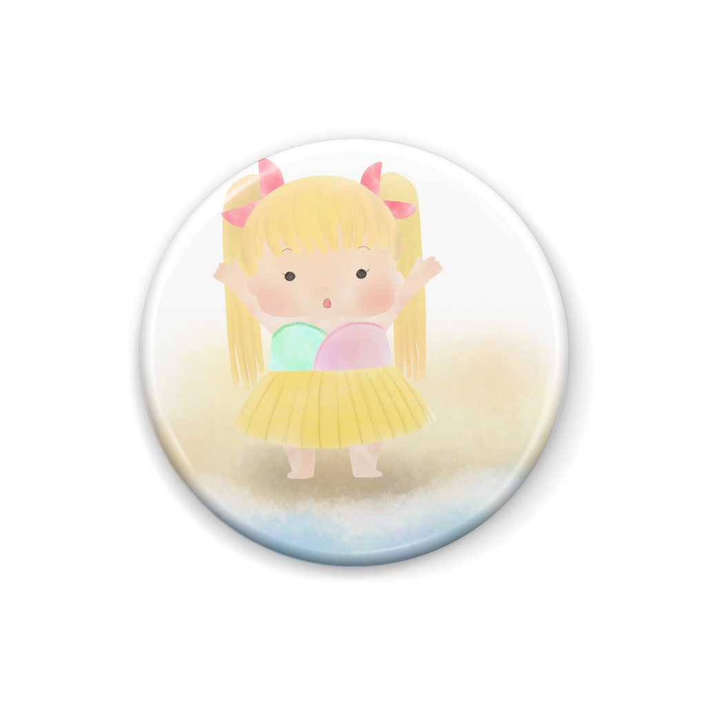 冷やし中華ちゃん缶バッチ