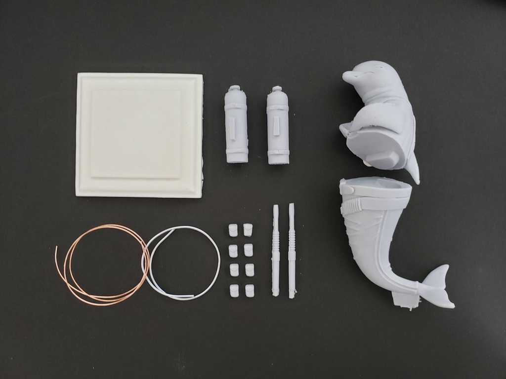 【予約商品】ガレージキット イルカがせめてきたぞっ