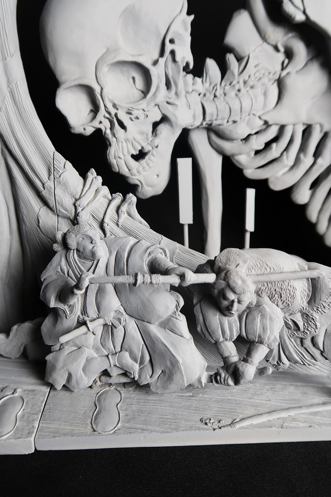 歌川国芳 相馬の古内裏・ガレージキット/完成品