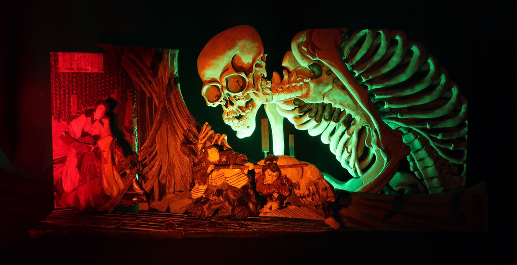 歌川国芳 相馬の古内裏・ガレージキット/完成品