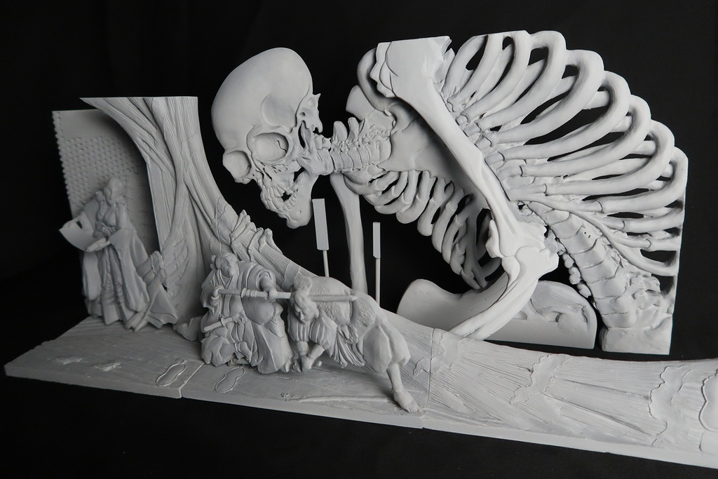 歌川国芳 相馬の古内裏・ガレージキット/完成品