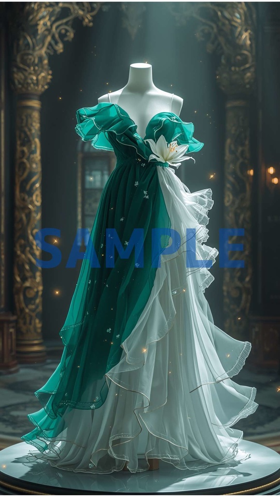 幻想ドレスアート壁紙セット(6枚入り)【モンド編】