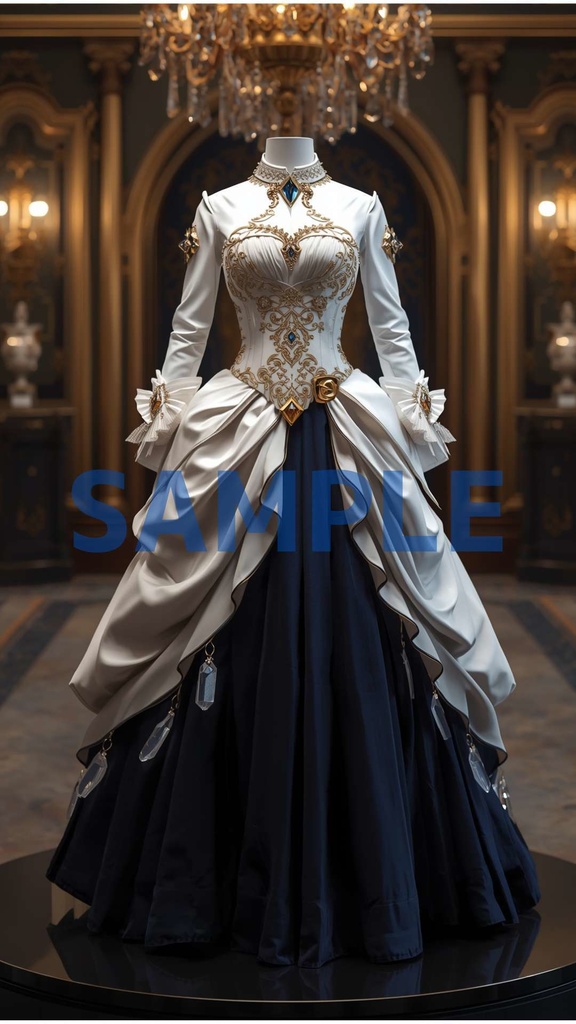 幻想ドレスアート壁紙セット(6枚入り)【モンド編】