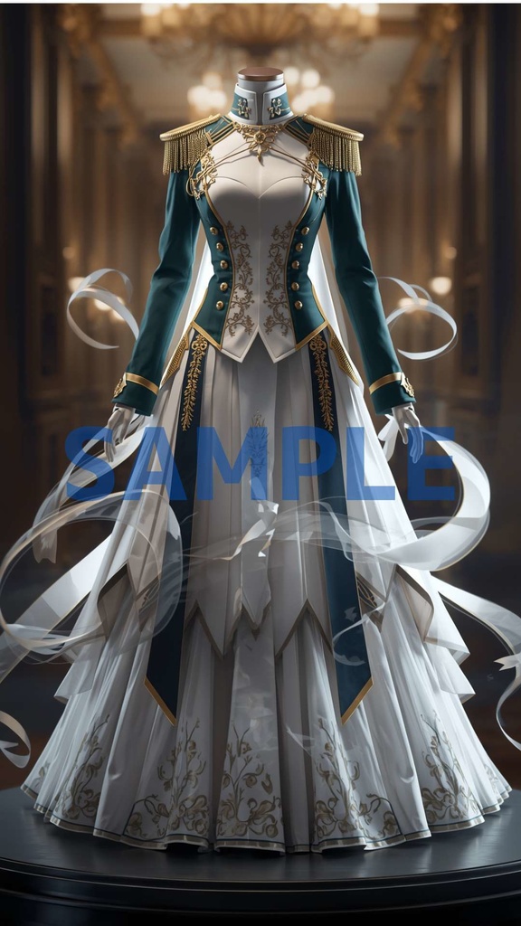 幻想ドレスアート壁紙セット（6枚入り）【モンド編】