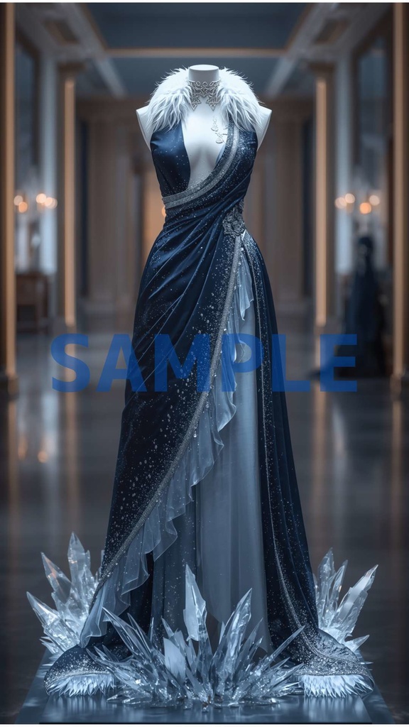 幻想ドレスアート壁紙セット(6枚入り)【モンド編】