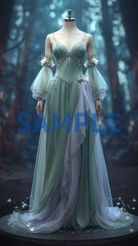 幻想ドレスアート壁紙セット(5枚入り)【ナド・クライ編】