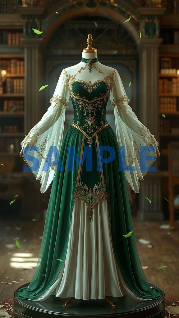 幻想ドレスアート壁紙セット(5枚入り)【ナド・クライ編】