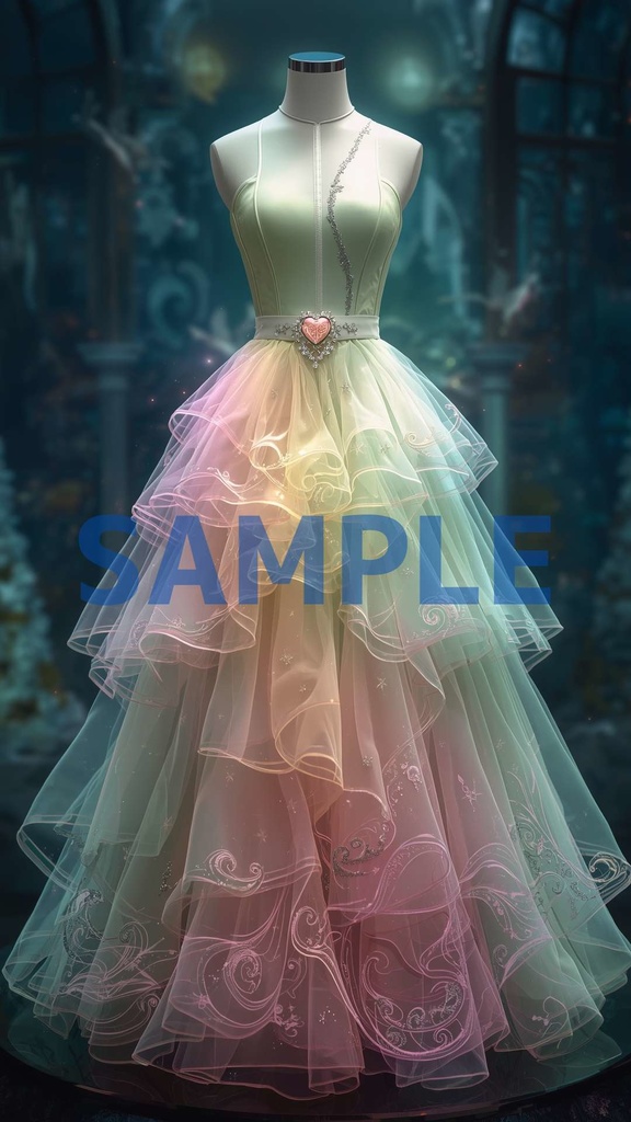 幻想ドレスアート壁紙セット(5枚入り)【ナド・クライ編】