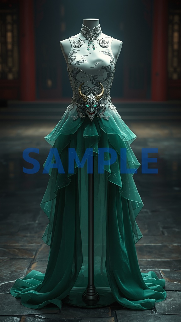 幻想ドレスアート壁紙セット(5枚入り)【璃月