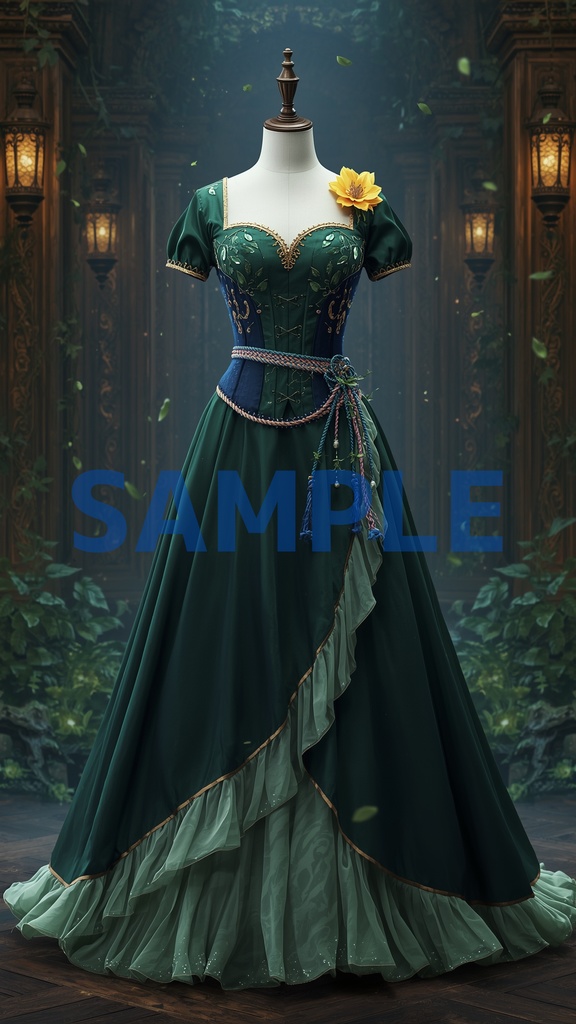 幻想ドレスアート壁紙セット(5枚入り)【スメール編】