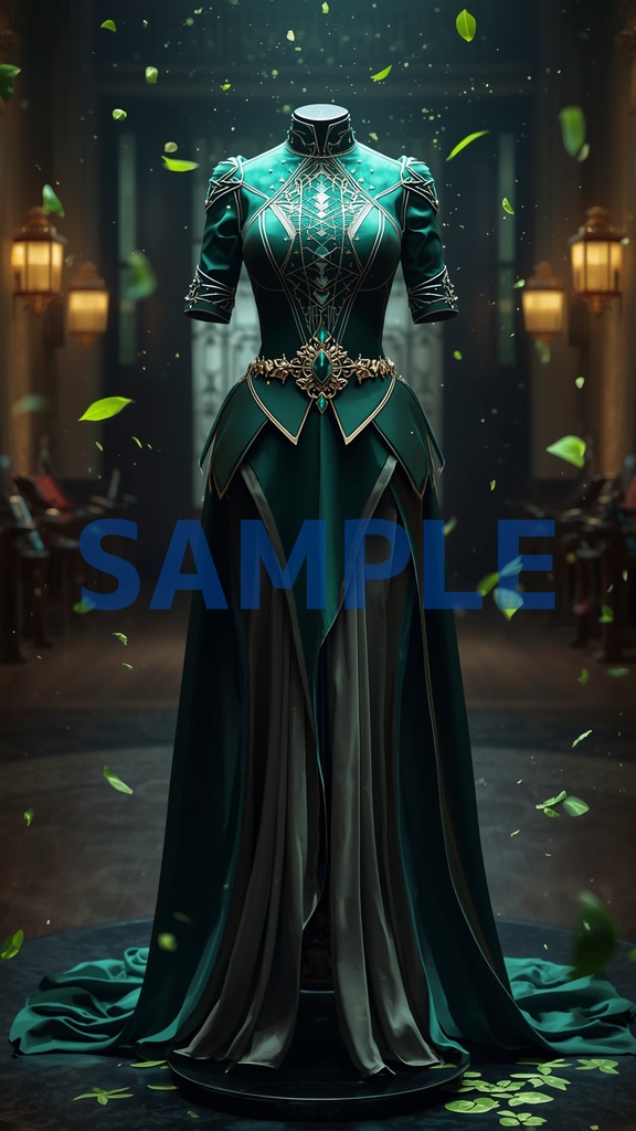 幻想ドレスアート壁紙セット(5枚入り)【スメール編】