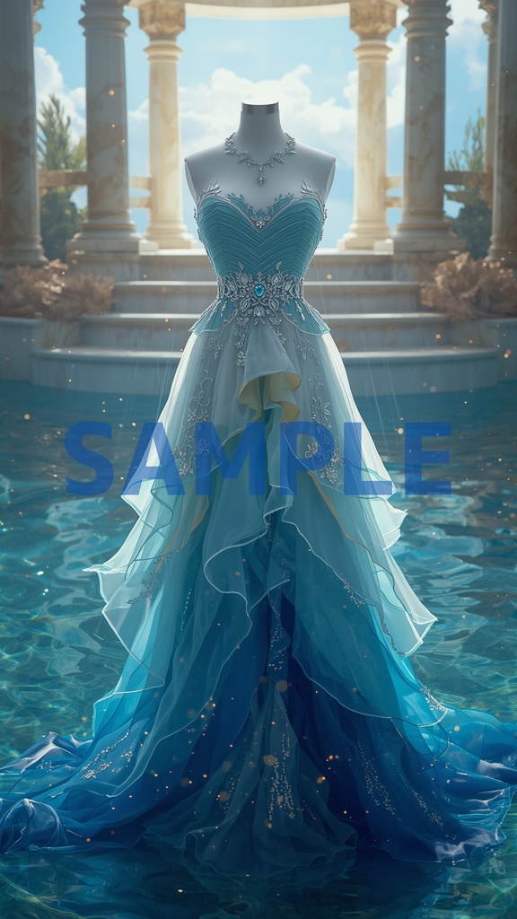 幻想ドレスアート壁紙セット(5枚入り)【ナタ編】