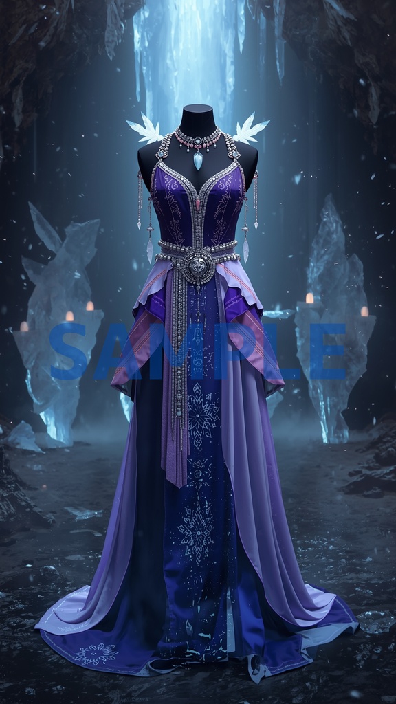 幻想ドレスアート壁紙セット(5枚入り)【ナタ編】