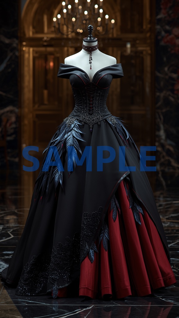 幻想ドレスアート壁紙セット(5枚入り)【恋と深空編】