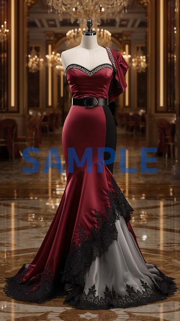 幻想ドレスアート壁紙セット(5枚入り)【恋と深空・戦闘衣装編】