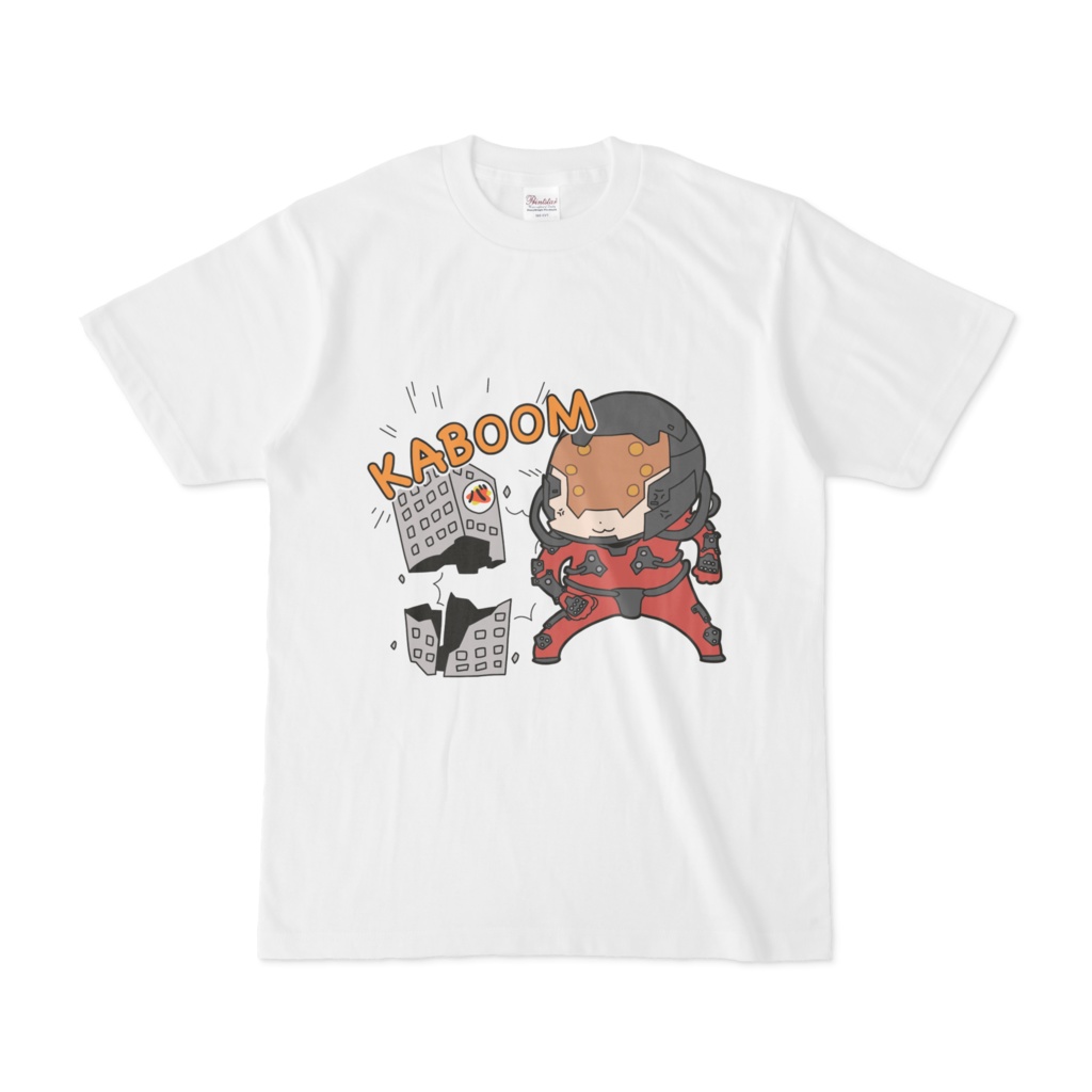 ギガース破壊衝動ポプテピ風Tシャツ.ver2