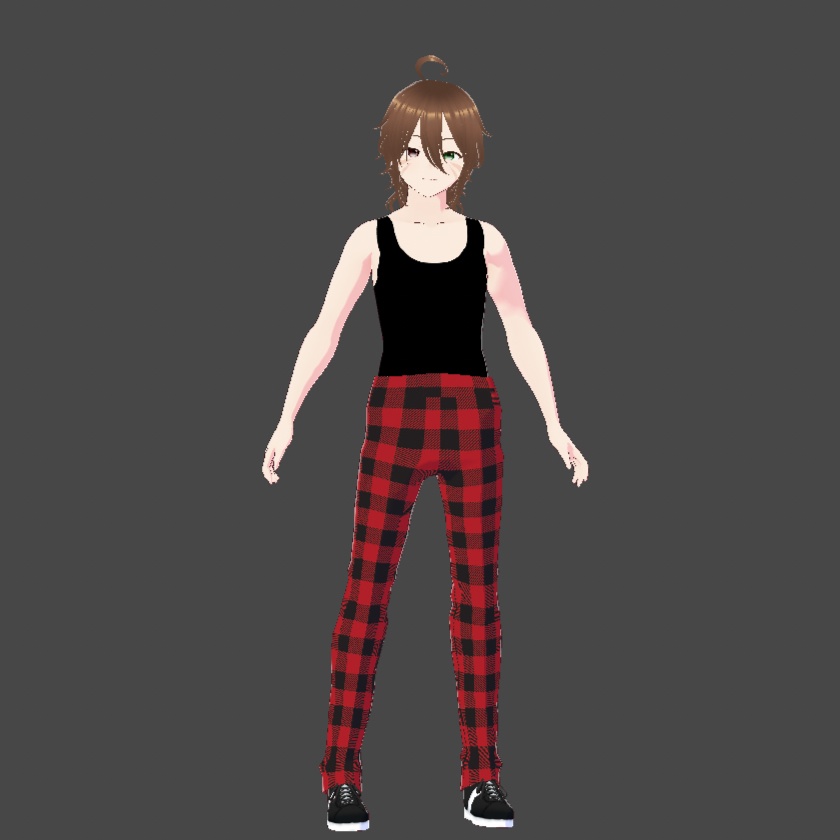 Red Plaid Pants ( 赤いチェック柄のパンツ )