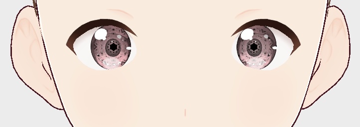 Vroid pastel pattern eyes texture pack