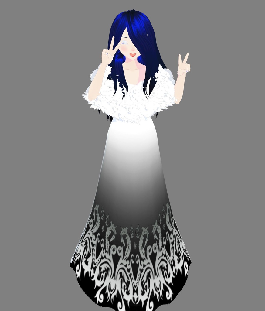 Sonia - Adoptable Vroid & Blender made vtuber model model, original character