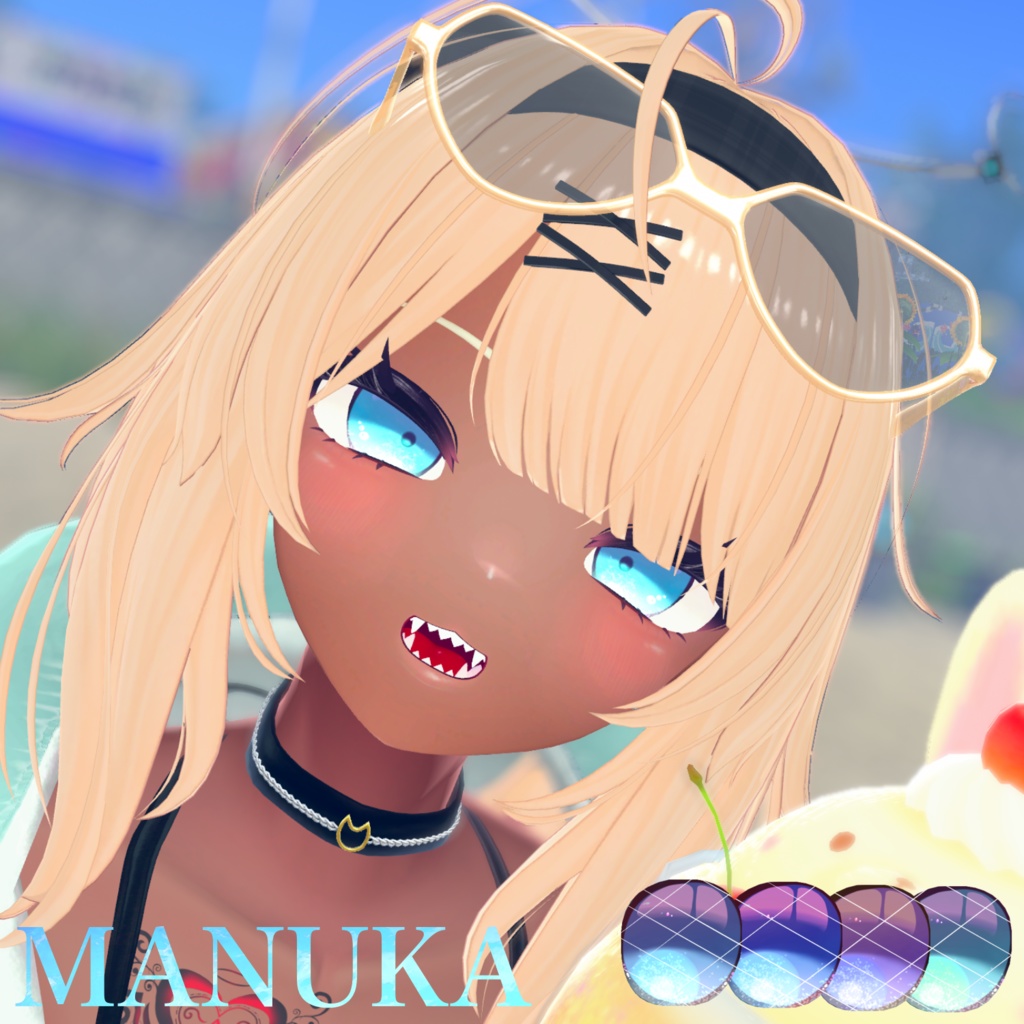 【複数avatar対応】drop in the ocean Eye texture【4color】