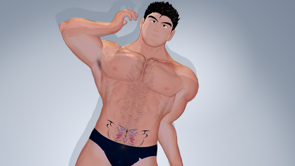 ほんの先輩用 明るめ肌テクスチャ&淫紋タトゥー