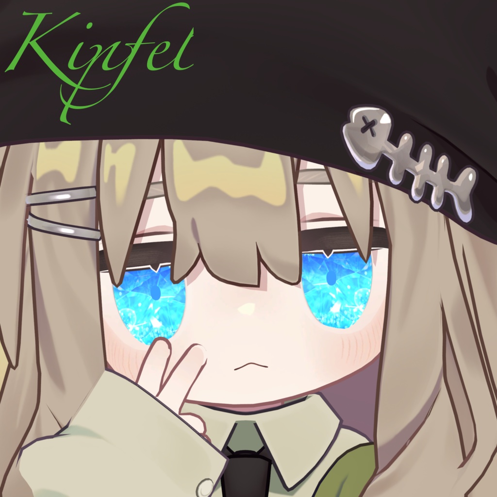 【複数avatar対応】宝石アイテクスチャ【6color】