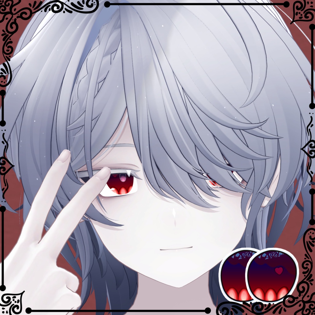 【23アバター対応】苺チョコレート【Eye texture】