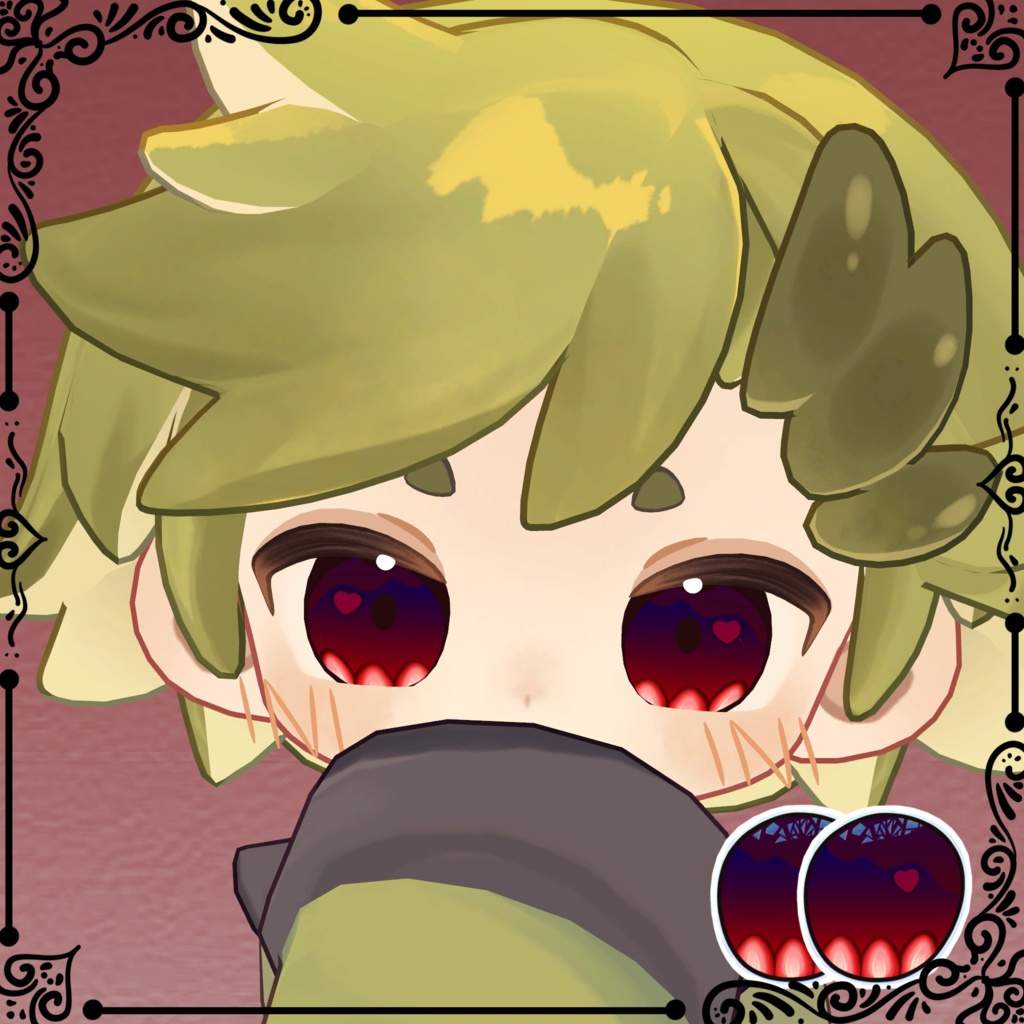 【23アバター対応】苺チョコレート【Eye texture】