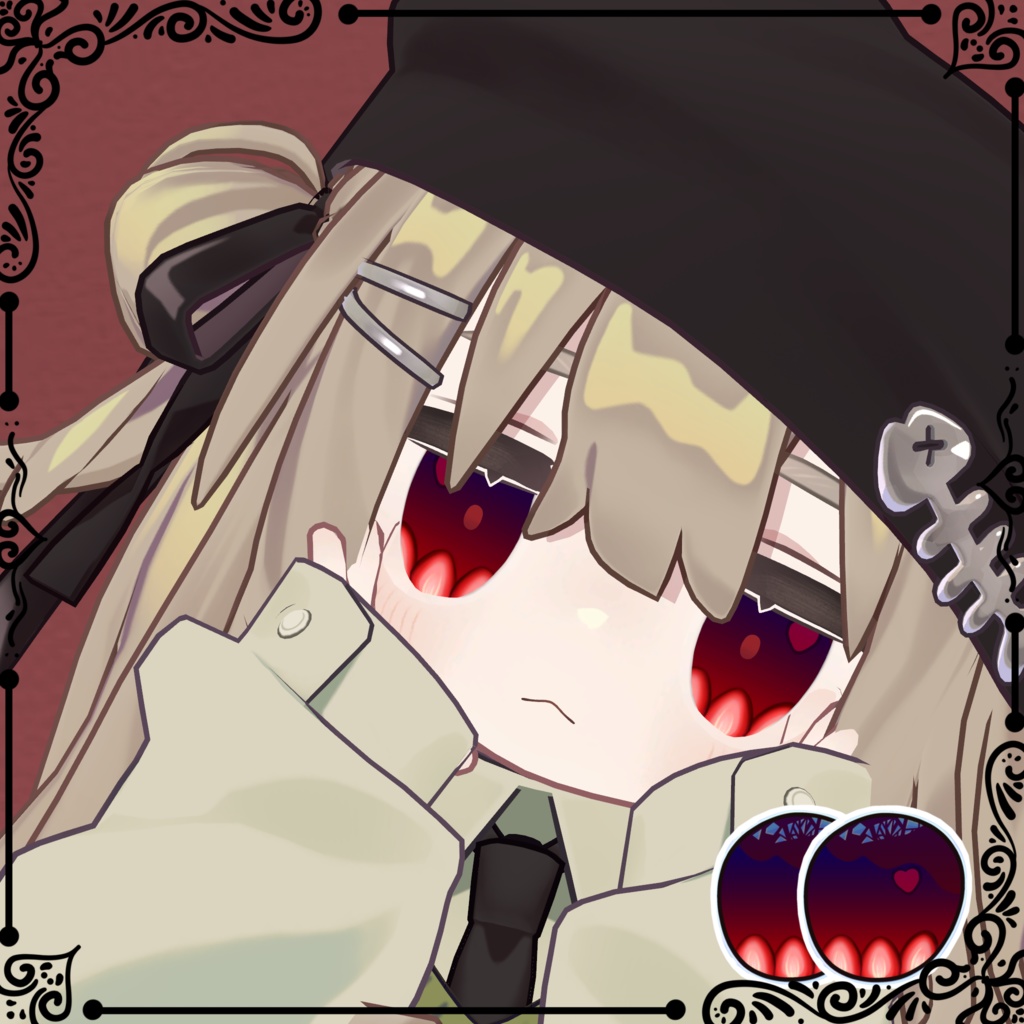 【23アバター対応】苺チョコレート【Eye texture】