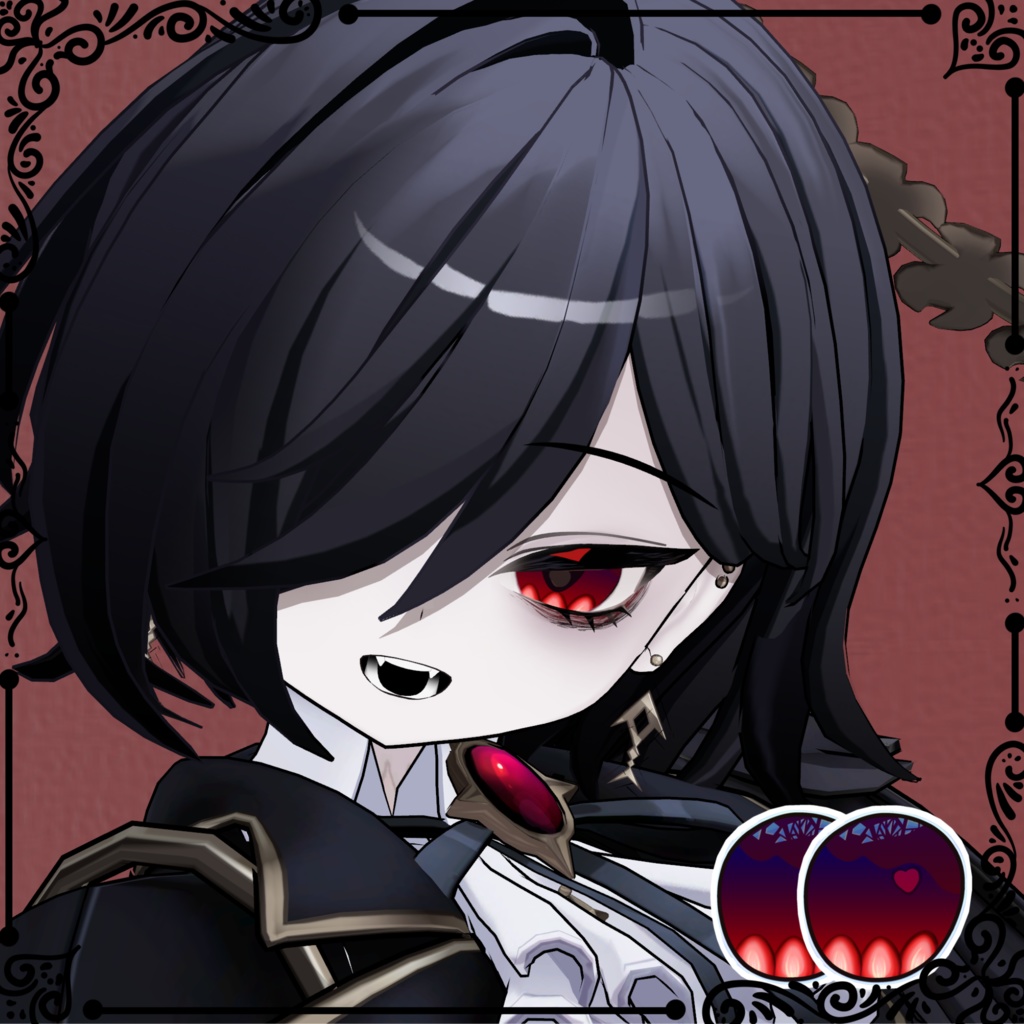 【23アバター対応】苺チョコレート【Eye texture】