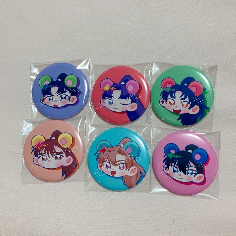 ねずみさん缶バッジ　全6種