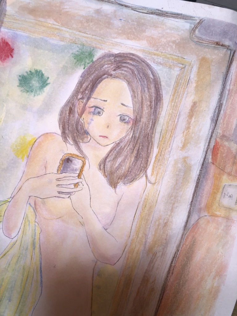 mimi肖像画 「鏡の中で」