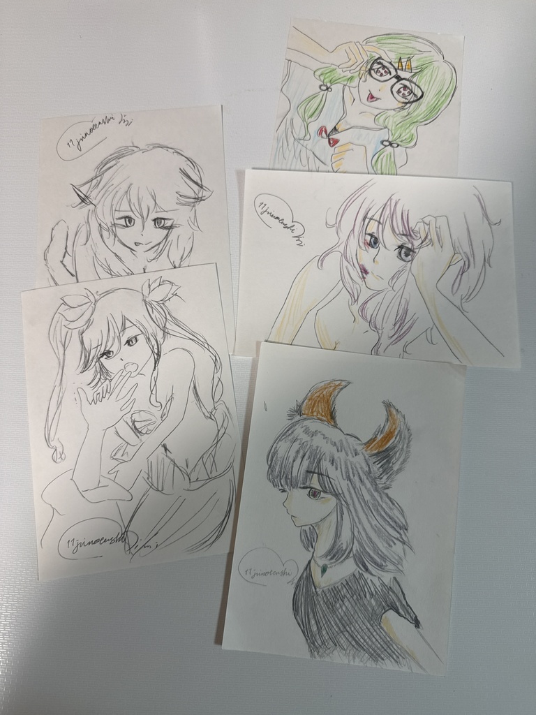 習作セット アイディアスケッチ