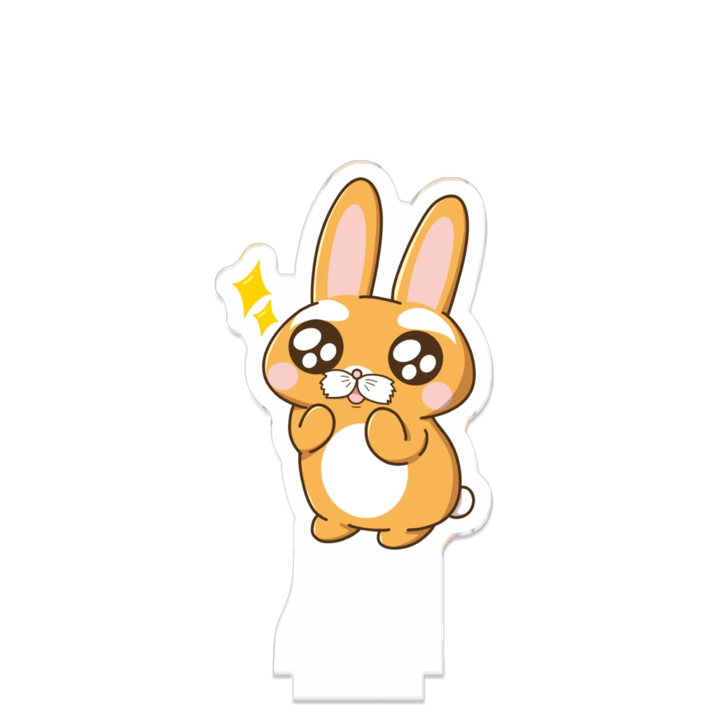 Connectable Acrylic Stand Usagi San So Happy - 80mm