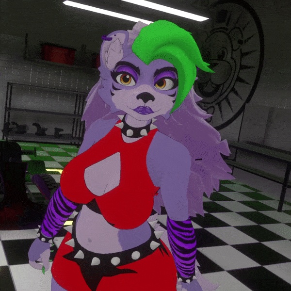 Glamrock Roxanne Wolf (VRChat/Vtuber Avatar)