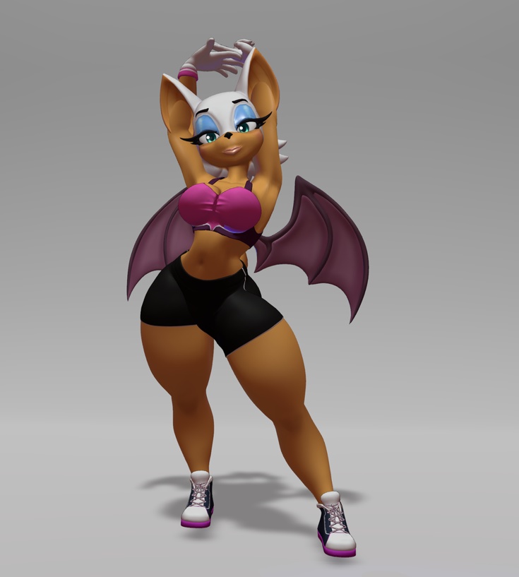 ルージュ・ザ・バット - 3Dモデル/VRChat - Rouge the Bat