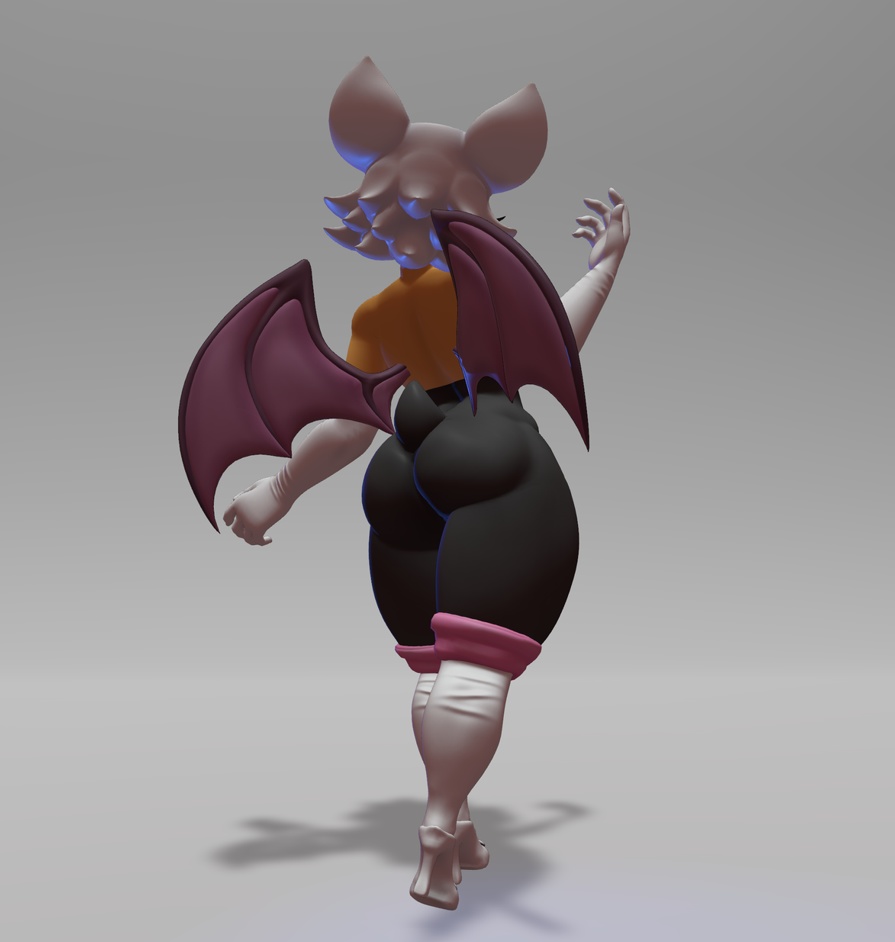 ルージュ・ザ・バット - 3Dモデル/VRChat - Rouge the Bat