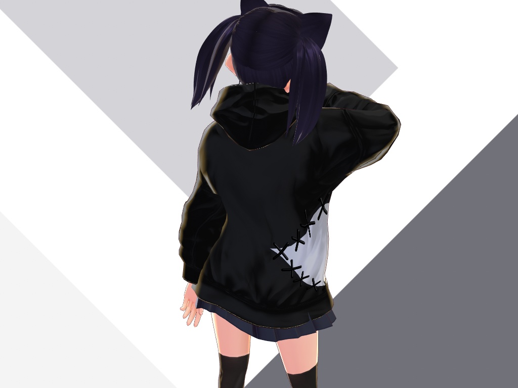 【無料】スリットパーカー【VRoidテクスチャ】