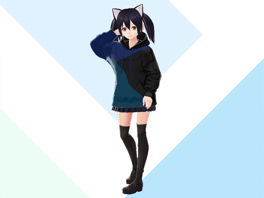 ブロックパーカー【VRoidテクスチャ】